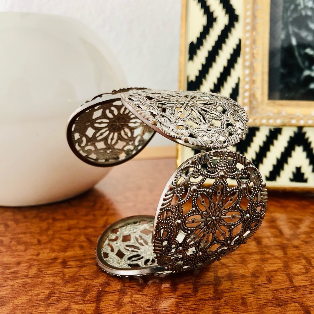 Moroccan Style Silver Cuff